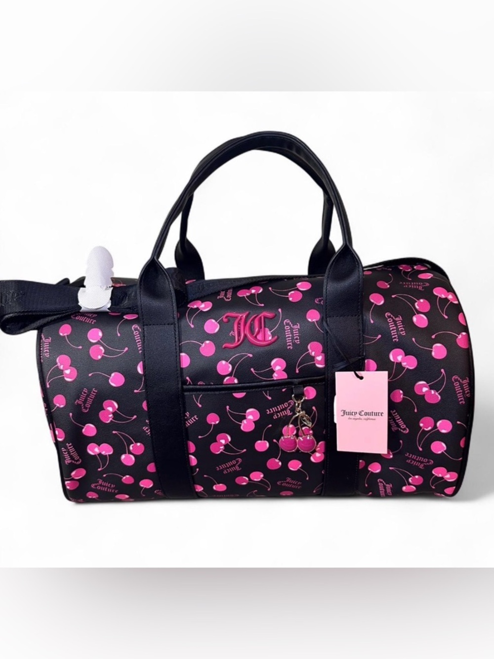 Juicy Couture “Cherry on Top Weekender” Duffel Bag, black